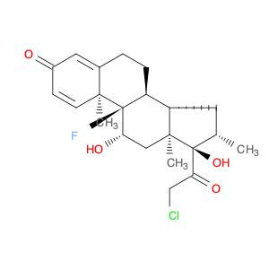 Pregna-1,4-diene-3,20-dione, 21-chloro-9-fluoro-11,17-dihydroxy-16-methyl-, (11β,16β)-