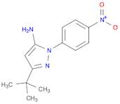 1H-Pyrazol-5-amine, 3-(1,1-dimethylethyl)-1-(4-nitrophenyl)-