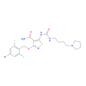 4-Isothiazolecarboxamide, 3-[(4-bromo-2,6-difluorophenyl)methoxy]-5-[[[[4-(1-pyrrolidinyl)butyl]am…