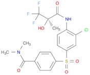 Benzamide, 4-[[3-chloro-4-[[(2R)-3,3,3-trifluoro-2-hydroxy-2-methyl-1-oxopropyl]amino]phenyl]sul...