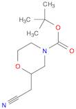 4-Morpholinecarboxylic acid, 2-(cyanomethyl)-, 1,1-dimethylethyl ester