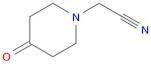 1-Piperidineacetonitrile, 4-oxo-