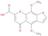 5H-Furo[3,2-g][1]benzopyran-7-carboxylic acid, 4,9-dimethoxy-5-oxo-