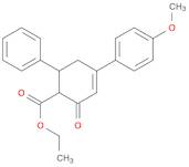 3-Cyclohexene-1-carboxylic acid, 4-(4-methoxyphenyl)-2-oxo-6-phenyl-, ethyl ester