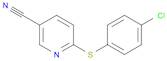 3-Pyridinecarbonitrile, 6-[(4-chlorophenyl)thio]-