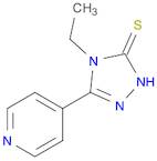 3H-1,2,4-Triazole-3-thione, 4-ethyl-2,4-dihydro-5-(4-pyridinyl)-