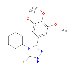 3H-1,2,4-Triazole-3-thione, 4-cyclohexyl-2,4-dihydro-5-(3,4,5-trimethoxyphenyl)-