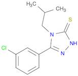 3H-1,2,4-Triazole-3-thione, 5-(3-chlorophenyl)-2,4-dihydro-4-(2-methylpropyl)-