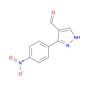 1H-Pyrazole-4-carboxaldehyde, 3-(4-nitrophenyl)-