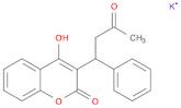 2H-1-Benzopyran-2-one, 4-hydroxy-3-(3-oxo-1-phenylbutyl)-, potassium salt (1:1)