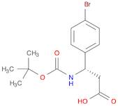 Benzenepropanoic acid, 4-bromo-β-[[(1,1-dimethylethoxy)carbonyl]amino]-, (βS)-