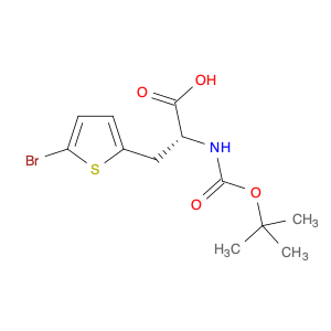 2-Thiophenepropanoic acid, 5-bromo-α-[[(1,1-dimethylethoxy)carbonyl]amino]-, (αR)-