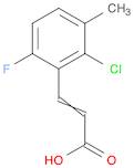 2-Propenoic acid, 3-(2-chloro-6-fluoro-3-methylphenyl)-