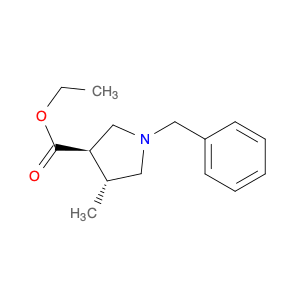 3-Pyrrolidinecarboxylic acid, 4-methyl-1-(phenylmethyl)-, ethyl ester, (3R,4R)-rel-