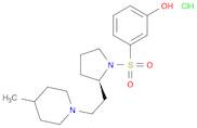 Phenol, 3-[[(2R)-2-[2-(4-methyl-1-piperidinyl)ethyl]-1-pyrrolidinyl]sulfonyl]-, hydrochloride (1:1)