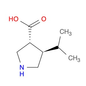 3-Pyrrolidinecarboxylic acid, 4-(1-methylethyl)-, (3R,4R)-rel-