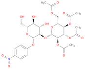 Glucopyranoside, p-nitrophenyl 2-O-β-D-glucopyranosyl-, 2',3',4',6'-tetraacetate, β-D- (8CI)