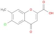 4H-1-Benzopyran-2-carboxylic acid, 6-chloro-7-methyl-4-oxo-