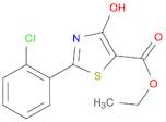 5-Thiazolecarboxylic acid, 2-(2-chlorophenyl)-4-hydroxy-, ethyl ester