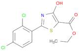 5-Thiazolecarboxylic acid, 2-(2,4-dichlorophenyl)-4-hydroxy-, ethyl ester