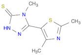 3H-1,2,4-Triazole-3-thione, 5-(2,4-dimethyl-5-thiazolyl)-2,4-dihydro-4-methyl-