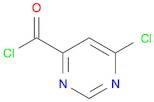 4-Pyrimidinecarbonyl chloride, 6-chloro-