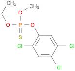 Phosphorothioic acid, O-ethyl O-methyl O-(2,4,5-trichlorophenyl) ester