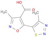 4-Isoxazolecarboxylic acid, 3-methyl-5-(4-methyl-1,2,3-thiadiazol-5-yl)-