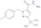 1H-Pyrazole-5-carboxylic acid, 3-(1,1-dimethylethyl)-1-[(4-fluorophenyl)methyl]-, hydrazide