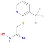 Ethanimidamide, N-hydroxy-2-[[3-(trifluoromethyl)-2-pyridinyl]thio]-