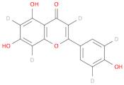 4H-1-Benzopyran-4-one-3,6,8-d3, 5,7-dihydroxy-2-(4-hydroxyphenyl-3,5-d2)-