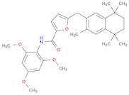 2-Furancarboxamide, 5-[(5,6,7,8-tetrahydro-3,5,5,8,8-pentamethyl-2-naphthalenyl)methyl]-N-(2,4,6...