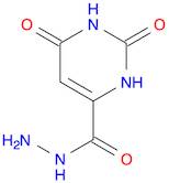 4-Pyrimidinecarboxylic acid, 1,2,3,6-tetrahydro-2,6-dioxo-, hydrazide