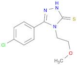 3H-1,2,4-Triazole-3-thione, 5-(4-chlorophenyl)-2,4-dihydro-4-(2-methoxyethyl)-