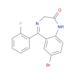 2H-1,4-Benzodiazepin-2-one, 7-bromo-5-(2-fluorophenyl)-1,3-dihydro-