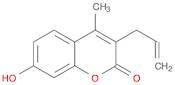 2H-1-Benzopyran-2-one, 7-hydroxy-4-methyl-3-(2-propen-1-yl)-