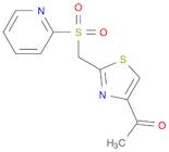 Ethanone, 1-[2-[(2-pyridinylsulfonyl)methyl]-4-thiazolyl]-