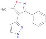 Isoxazole, 5-methyl-3-phenyl-4-(1H-pyrazol-3-yl)-