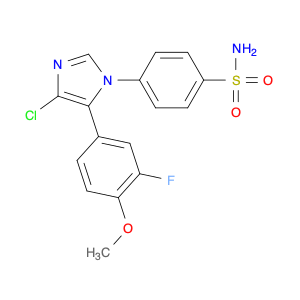 Benzenesulfonamide, 4-[4-chloro-5-(3-fluoro-4-methoxyphenyl)-1H-imidazol-1-yl]-