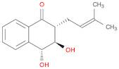 1(2H)-Naphthalenone, 3,4-dihydro-3,4-dihydroxy-2-(3-methyl-2-buten-1-yl)-, (2R,3R,4R)-