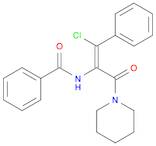 Benzamide, N-[(1Z)-2-chloro-2-phenyl-1-(1-piperidinylcarbonyl)ethenyl]-