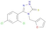 3H-1,2,4-Triazole-3-thione, 5-(2,4-dichlorophenyl)-4-(2-furanylmethyl)-2,4-dihydro-