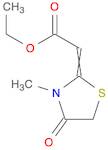 Acetic acid, 2-(3-methyl-4-oxo-2-thiazolidinylidene)-, ethyl ester