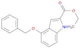 1H-Indole-2-carboxylic acid, 4-(phenylmethoxy)-, ethyl ester