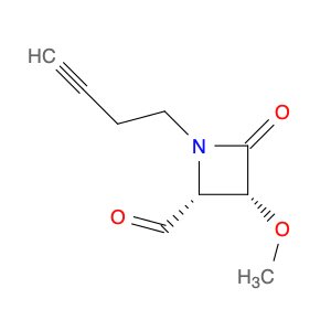 2-Azetidinecarboxaldehyde, 1-(3-butyn-1-yl)-3-methoxy-4-oxo-, (2R,3R)-