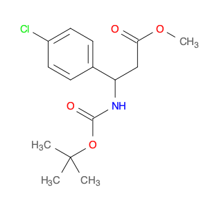 Benzenepropanoic acid, 4-chloro-β-[[(1,1-dimethylethoxy)carbonyl]amino]-, methyl ester