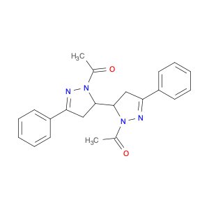 5,5'-Bi-2-pyrazoline, 1,1'-diacetyl-3,3'-diphenyl- (8CI)