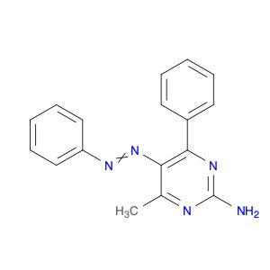 2-Pyrimidinamine, 4-methyl-6-phenyl-5-(2-phenyldiazenyl)-