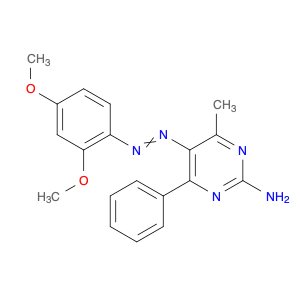 2-Pyrimidinamine, 5-[2-(2,4-dimethoxyphenyl)diazenyl]-4-methyl-6-phenyl-