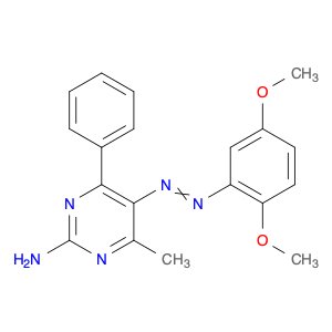 2-Pyrimidinamine, 5-[2-(2,5-dimethoxyphenyl)diazenyl]-4-methyl-6-phenyl-